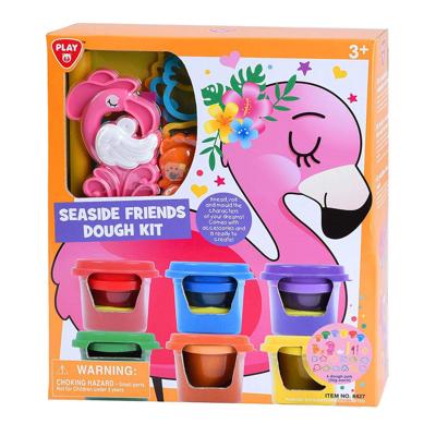 Playgo zeedieren kleiset - 6 kleipotjes