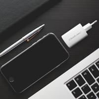 Qoltec 50765 oplader voor mobiele apparatuur Laptop, Draagbare game console, Powerbank, Smartphone, Smartwatch, Tablet Wit AC Snel opladen Binnen - thumbnail