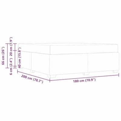 Bedframe Wit 180 x 200 cm Kunstleer