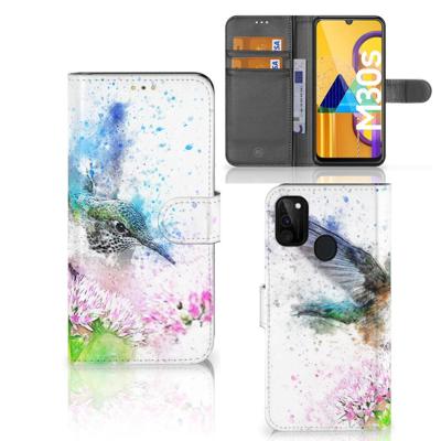 Hoesje Samsung Galaxy M21 | M30s Vogel | Portemonnee hoesje Hoesje Samsung Galaxy M21 | M30s Vogel | Portemonnee hoesje