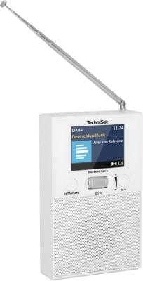 TechniSat DIGITRADIO Flex 2 - DAB stekkerradio (DAB+ radio, FM, audio-ingang, bluetooth-audiostreaming, radiowekker, favorietengeheugen) wit