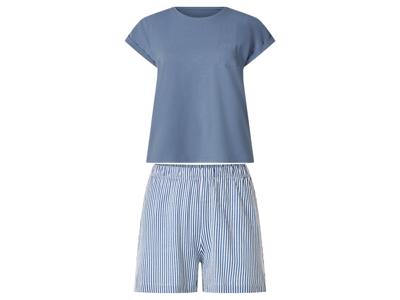 esmara Korte dames pyjama (Blauw, XS (32/34))