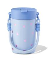 HEMA Waterfles 400ml met bandje rvs hartjes - thumbnail