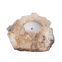 Waxinelichthouder Edelsteen Citrien Cluster (ca. 200 ~ 500 gram) - thumbnail