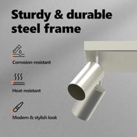 VidaXL Plafondspot met schijnwerpers nikkel 26 x 26 x 16 cm metaal - thumbnail