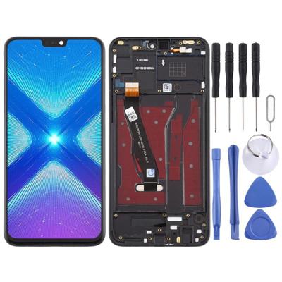 LCD-scherm en digitizer volledige montage met frame voor Huawei Honor 8X (zwart)