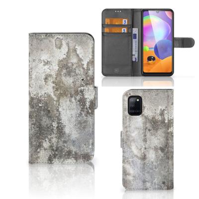 Samsung Galaxy A31 | Bookcase | Beton Print Samsung Galaxy A31 | Bookcase | Beton Print