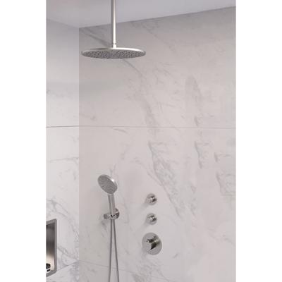 Thermostatische inbouw regendouche set met 30 cm douchekop en 3-standen handdouche