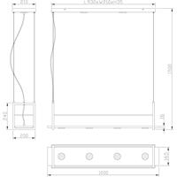 Steinhauer Keuken hanglampTor zwart - 3298ZW - thumbnail