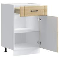 Keuken onderkast Lucca bewerkt hout sonoma eikenkleurig - thumbnail