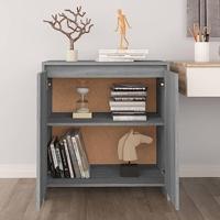 Dressoir 70x41x75 cm bewerkt hout grijs sonoma eikenkleurig - thumbnail