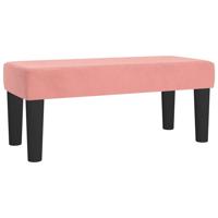 Boxspring met matras fluweel roze 120x200 cm - thumbnail