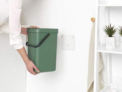 Brabantia Sort & Go Afvalemmer 16 Liter Grijs - thumbnail