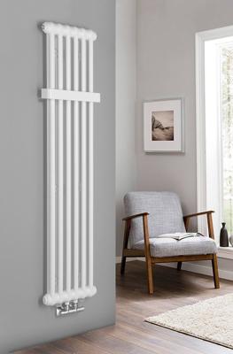 Designradiator Sapho Fede 150x30,6 cm Mat Wit