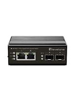 LevelOne IGP-0431 Netwerkschakelaar Gigabit Ethernet (10/100/1000) Power Over Ethernet (PoE)/4-poorts Gigabit PoE DIN-rail, -40 °C tot 75 °C/zwart - thumbnail