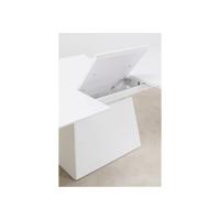 Kare Uitschuifbare Eettafel Benvenuto White 200(50)x110cm - thumbnail