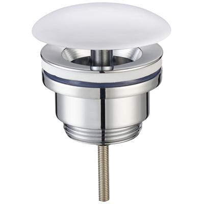 Wiesbaden Caral Open Afvoerplug Keramiek 5/4" Glans Wit