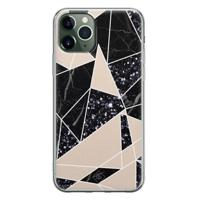 iPhone 11 Pro Max siliconen telefoonhoesje - Abstract painted - thumbnail