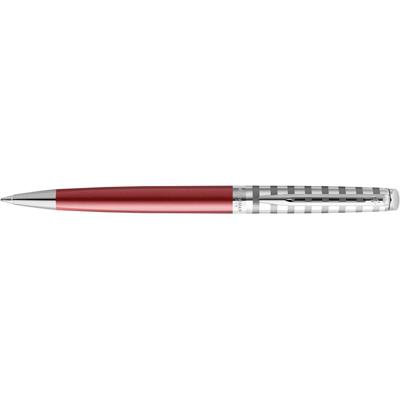 Waterman balpen Hémisphère Deluxe Red met palladium detail Waterman balpen Hémisphère Deluxe Red met palladium detail