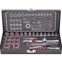 TOOLCRAFT 826363 Dopsleutelset Metrisch 1/4 (6.3 mm) 36-delig - thumbnail