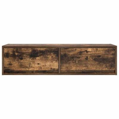 TV-kast met lade Gerookt eiken 100 x 31 x 25,5 cm Bewerkt hout