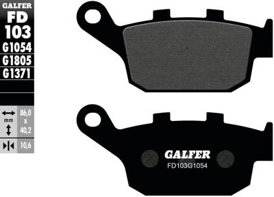 GALFER remblokken "fd103" brake pad fd103 g1054 organic