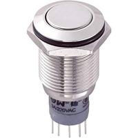 TRU COMPONENTS 701931 LAS2GQF-22/N/P Vandalismebestendige druktoets 250 V/AC 3 A 2x aan/(aan) Moment 1 stuk(s) - thumbnail