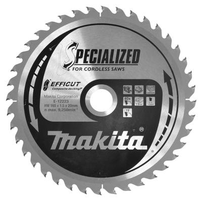 Makita Accessoires cirkelzaagblad wpc effi compo 165x20x40t - e-12223 Makita Accessoires cirkelzaagblad wpc effi compo 165x20x40t - e-12223