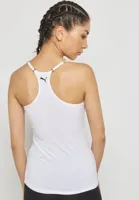 Dames hemd Racerback - Tank top - Wit & Grijs - Vrouwen onderhemd modal - katoen - Spaghetti bandjes - thumbnail