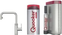 Quooker Flex Square met COMBI boiler en CUBE reservoir 5-in-1 kokendwaterkraan RVS - thumbnail