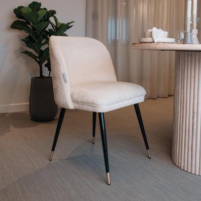 Richmond Eetkamerstoel 'Alicia' Chenille, kleur Wit Richmond Eetkamerstoel 'Alicia' Chenille, kleur Wit