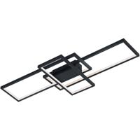 LED Plafondlamp WiZ - Smart LED - Plafondverlichting - Trion Tiagi - 36W - Aanpasbare Kleur - RGBW - Afstandsbediening - Dimbaar - Rechthoek - Mat Antraciet - Aluminium - thumbnail