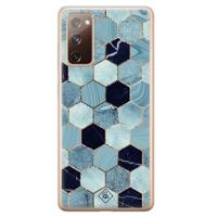 Samsung Galaxy S20 FE siliconen hoesje - Blue cubes - thumbnail
