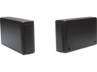 Strapubox 2834 SW Universele behuizing 100 x 60 x 25 ABS Zwart 1 stuk(s) - thumbnail