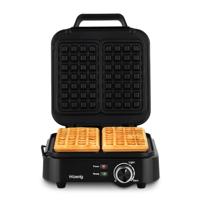 Compacte wafelmaker - HKoeNIG - GFX420 - 1200 W - Instelbare temperatuur - Zwart - thumbnail