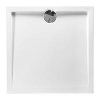 Douchebak Allibert Slim Laag Vierkant 80x80x4cm Polybeton Wit - thumbnail