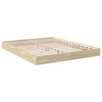 Bedframe zonder matras hout sonoma eikenkleurig 160x200 cm - thumbnail