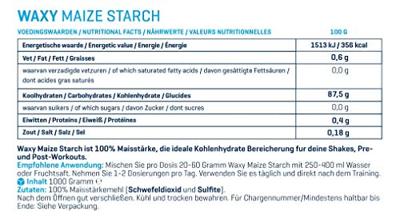 Waxy Maize Starch | Body & Fit | 1000 G