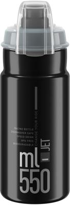 ELITE bidon "jet plus" bottle jet plus 550ml black/grey with cap
