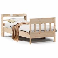 Bedframe zonder matras massief grenenhout 90x190 cm - thumbnail