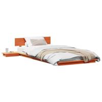 Bedframe Bruin 90 x 200 cm Hout - thumbnail