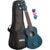 Cascha HH 2266L Premium Mahogany linkshandige sopraan ukelele set blauw Cascha HH 2266L Premium Mahogany linkshandige sopraan ukelele set blauw