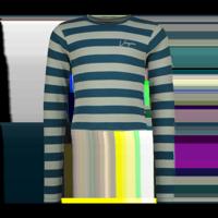 Vingino winter top meisjes - groen - Basic crop top - rib, strepen - thumbnail