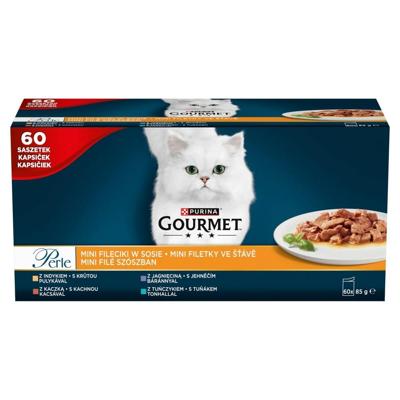PURINA Gourmet Perle Mini fillets in sauce - nat kattenvoer - 60x85g