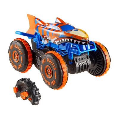 Hot Wheels - Monstertrucks - Op batterijen werkend Tiger Shark-klimvoertuig - Hot Wheels - JFR39