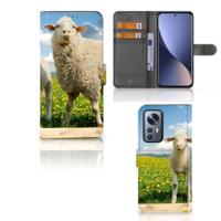 Xiaomi 12 Pro | Telefoonhoesje | Met pasjeshouder | Schaap en Lammetje - thumbnail