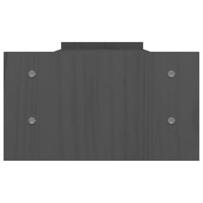 Monitorstandaard 100x27x15 cm massief grenenhout grijs Monitorstandaard 100x27x15 cm massief grenenhout grijs