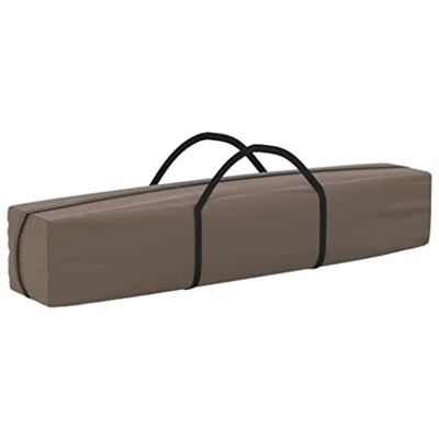 Partytent inklapbaar met zijwanden 3x6 m taupe