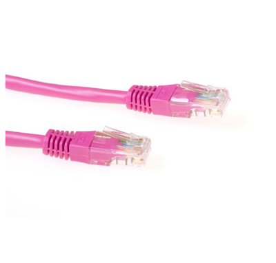 ACT IB1810 U/UTP CAT6 Patchkabel Roze - 10 meter