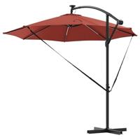 Cantilever Banana Parasol Terracotta 294 x 294 x 248 cm - thumbnail